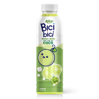 Rita Bici Bici Melon Drink with Nata de Coco 500ml PET Bottle